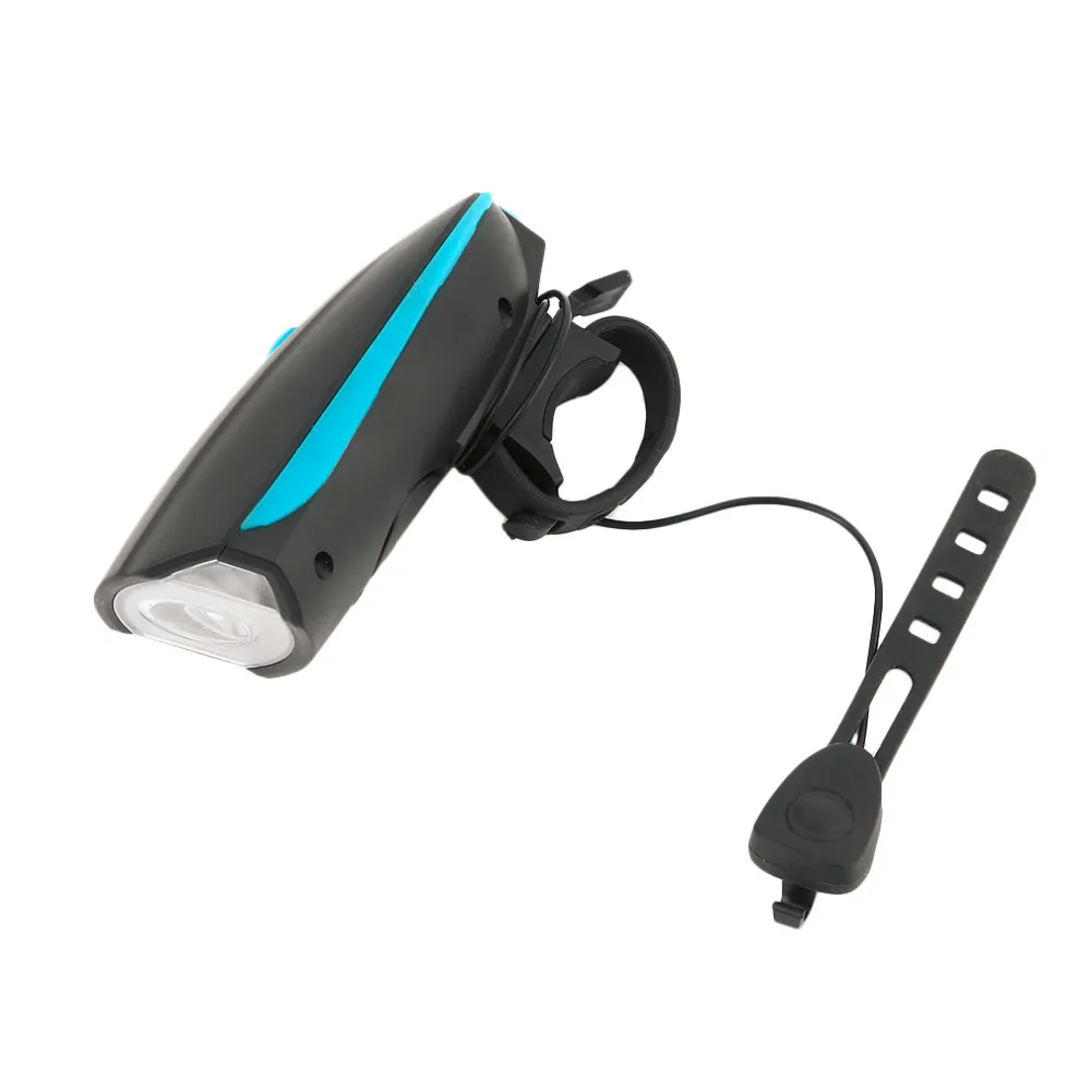 Bicicleta luz de la linterna LED con Bell Luces de Bicicleta de ciclo lámpara MTB ciclismo de carretera faro Accesorios