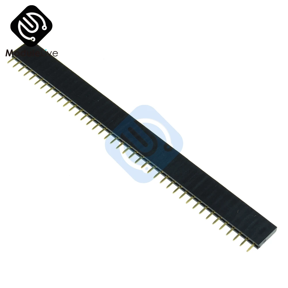 10 шт. 40 Pin 2,54 мм Женский Однорядный контактный разъем полосы разъем DIY для Arduino