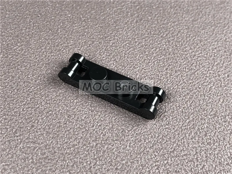 12 шт./лот MOC Кирпичи DIY Черная Пластина Модифицированная 1x2 с ручками на концах