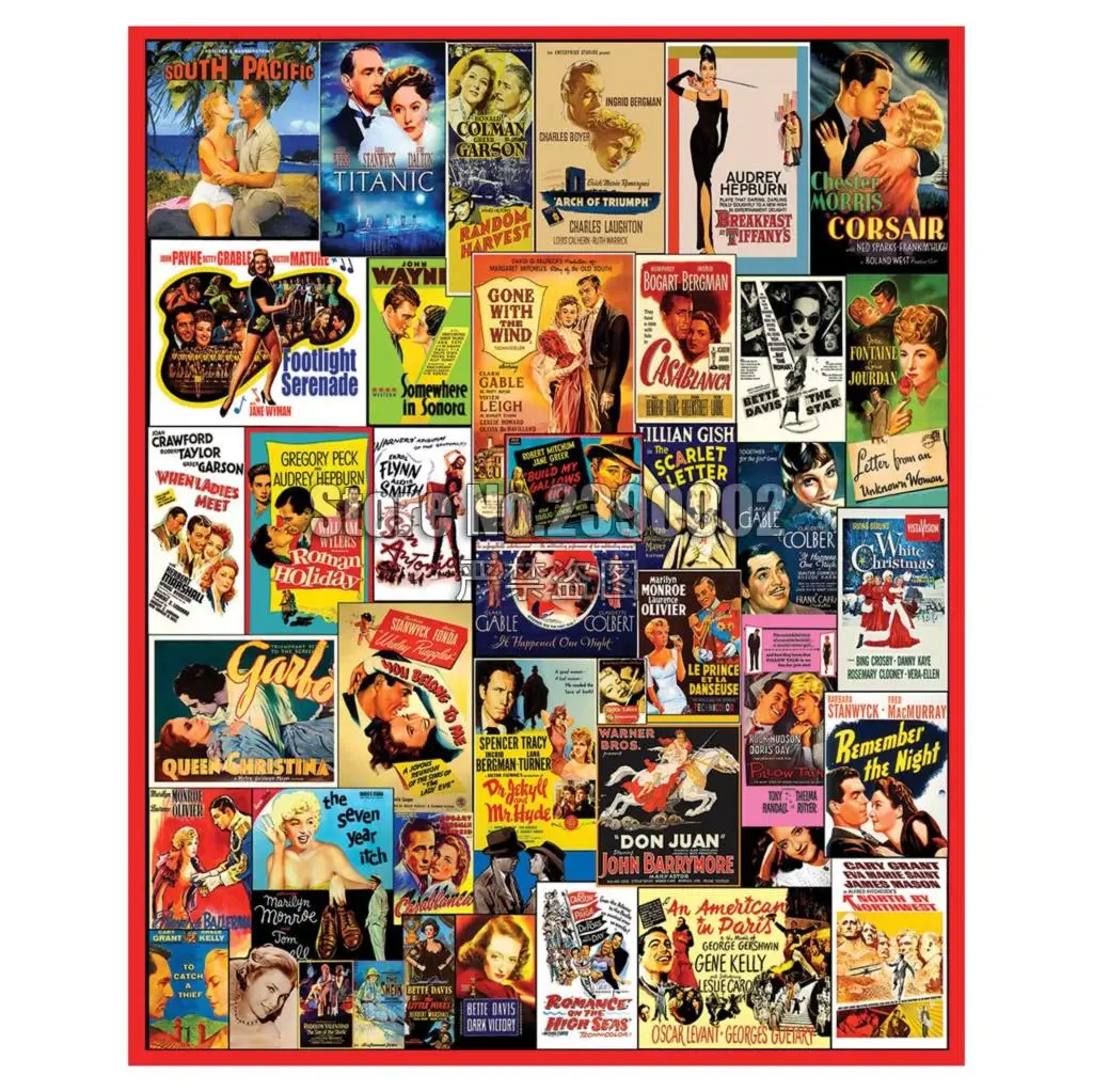 

5D Square Diamond Painting Movie Posters Cross Stitch Kit Picture For Diamond Embroidery Vintage & Nostalgia Diy Diamond Mosaic