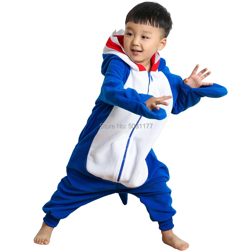 

Unisex Children Anime Onesie Pajamas Kids Animal Cosplay Costume Hooded Sleepwear for age 4-12 Child