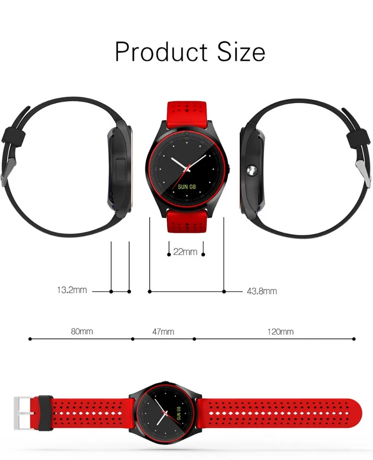 UiRiQi-V9-HR-Smart-Watch-with-Camera-Bluetooth-Smartwatch-SIM-Card-Wristwatch-for-Android-Phone-Wearable-Fitness Tracker-Activity Tracker Smart band (23)1