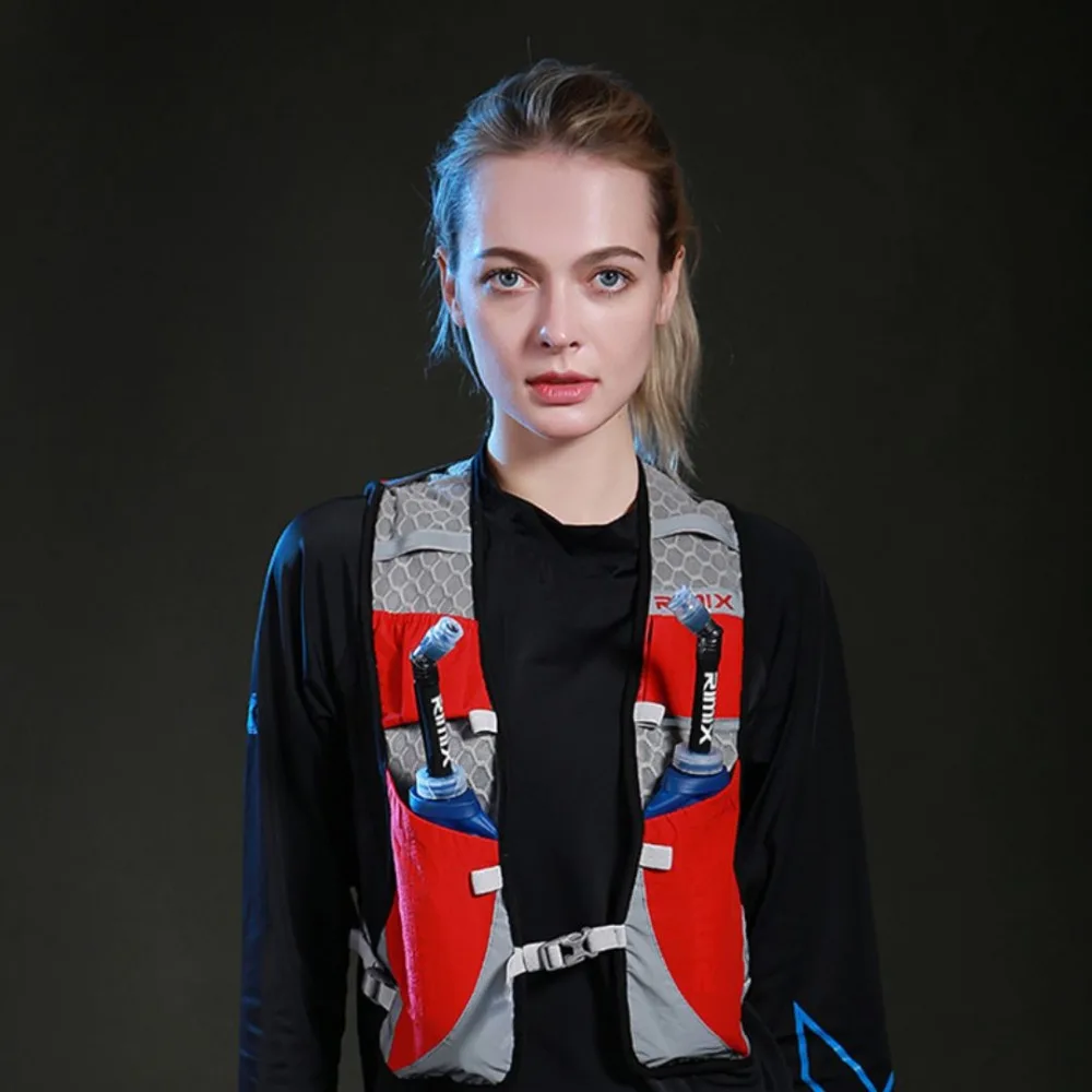 RIMIX Multi función Running hidratación mochila Super luz senderismo bolsa de deporte chaleco paquete para al aire libre maratón correr ciclismo Clim