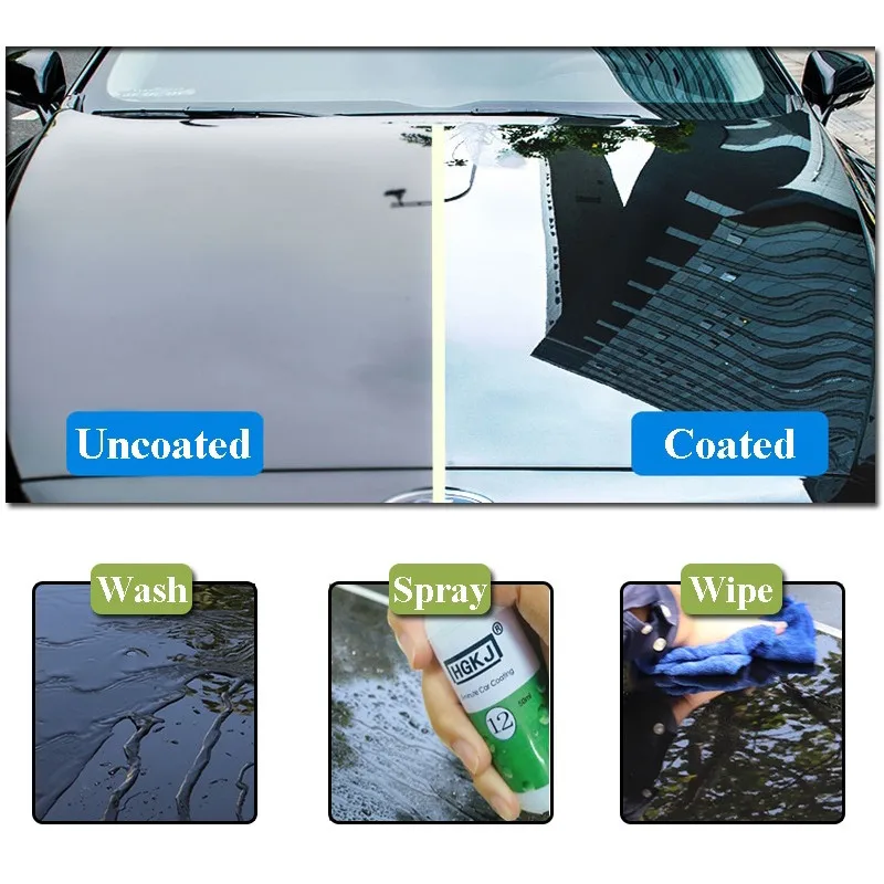 HGKJ-12 20ML Care Car Care Repair Agent Hydrophobic Coating Waterproof Coating Clean Glass Scratch Remover Car Accessories