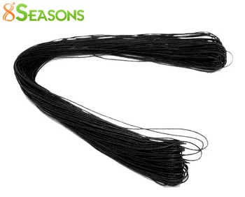 

8SEASONS 80M Wholesale Black Waxed Cotton Necklace Cord 1mm (B07405)