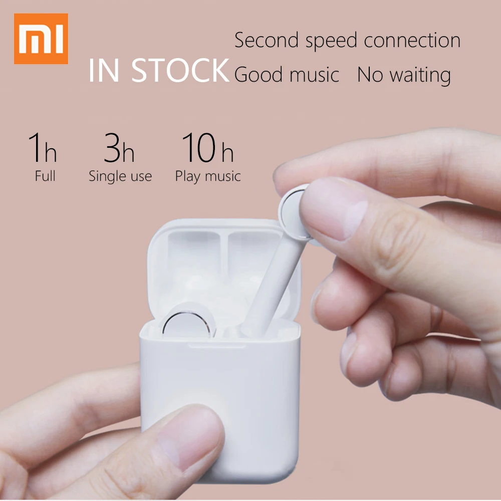  in stock Xiaomi Air TWS AAC HD True Wireless Bluetooth Earphone Active Noise Cancelling Smart Touch