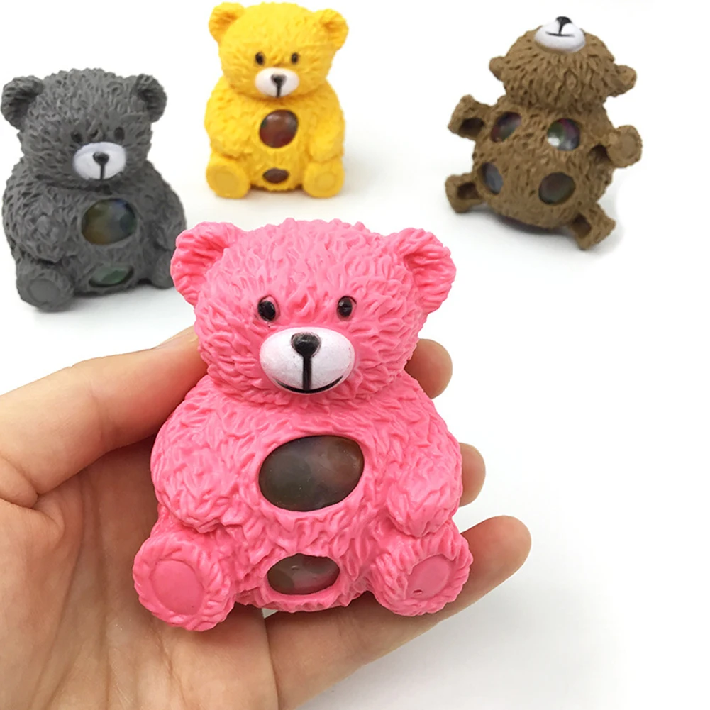 Мини игрушка для сжимания милый медведь игрушки снятия стресса и вечерние ничный