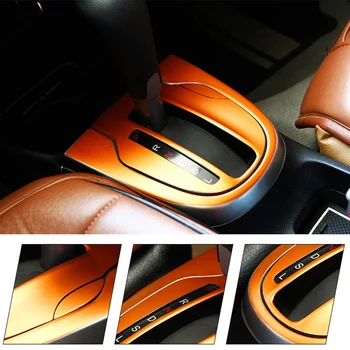

For HONDA FIT JAZZ 2014-2018 Interior Central Control Panel Door Handle 5D Carbon Fiber Stickers Decals Car styling Accessorie