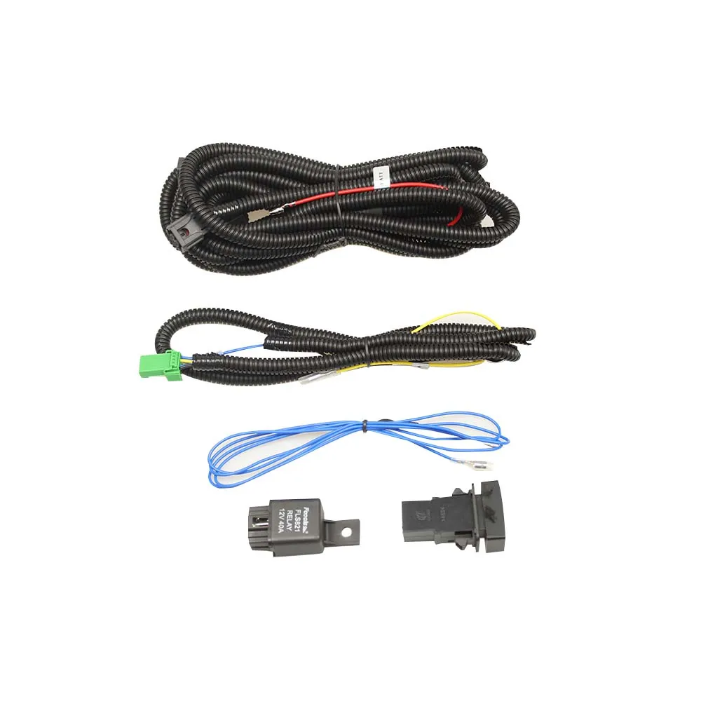 

1 Set of Wiring Harness Sockets Wire + Switch with LED indicators Relay Cable for Fog Light Lamp for Honda CRV CR-V