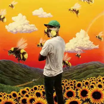 

Tyler the Creator Flower Boy Hip Hop Album Cover10x10 12x12 24x24 27x27in Art Poster Wall Canvas Print Modern Decoration