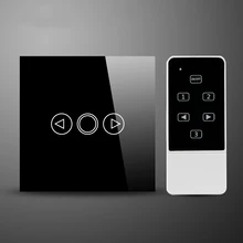 LED Dimmer EU Standard Crystal Touch Glass and Remote Control Light Dimmer Switch Touch Screen Dimmer Switch Smart Switch