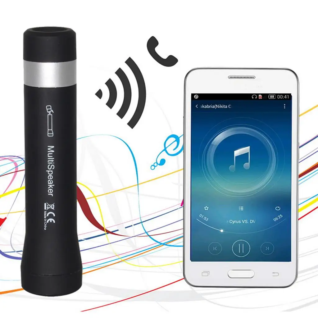 

Multifunction Bluetooth Speaker Portable LED Flashlight Bicycle Handsfree