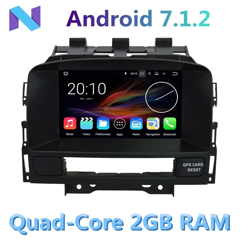 4G wifi Android 7.1.2 2 GB ram для OPEL Vauxhall Astra J система навигации для Buick Verano 2010- Автомобильный DVD Радио стерео BT GPS навигационный плеер - Цвет: Android Player