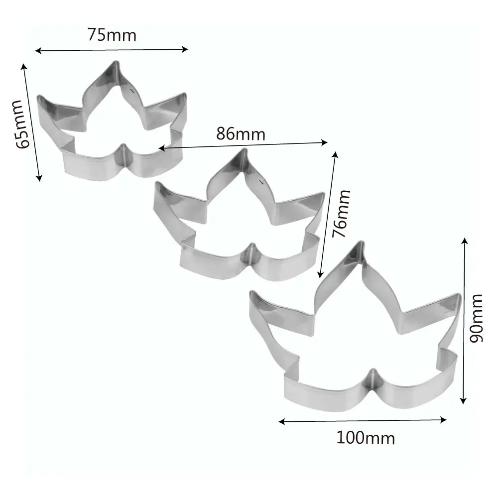 Niceyard 3 шт./компл. Нержавеющая сталь в виде кленового листа Форма печенья Форма для выпечки тортов с помадной начинкой форма для выпечки кондитерских изделий пресс-форма для печенья Форма для вырезания печенья