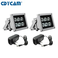 2 шт. CCTV светодиодный S 6 Массив ИК светодиодный осветитель светильник инфракрасная Водонепроницаемая Ночное видение заполнить светильник поддержка 2,8/3,6/4 мм объектив ip камера