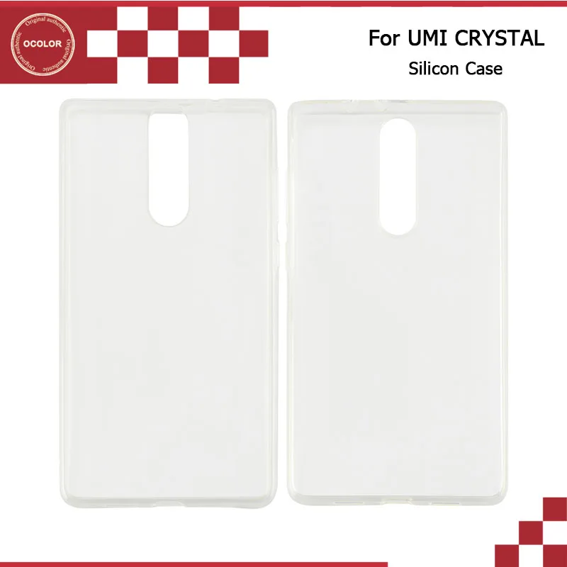 

ocolor For UMI UMIDIGI Crystal Silicon Case TPU Cover Protective Soft Back Case Cover For UMI UMIDIGI Crystal Phone Replacement