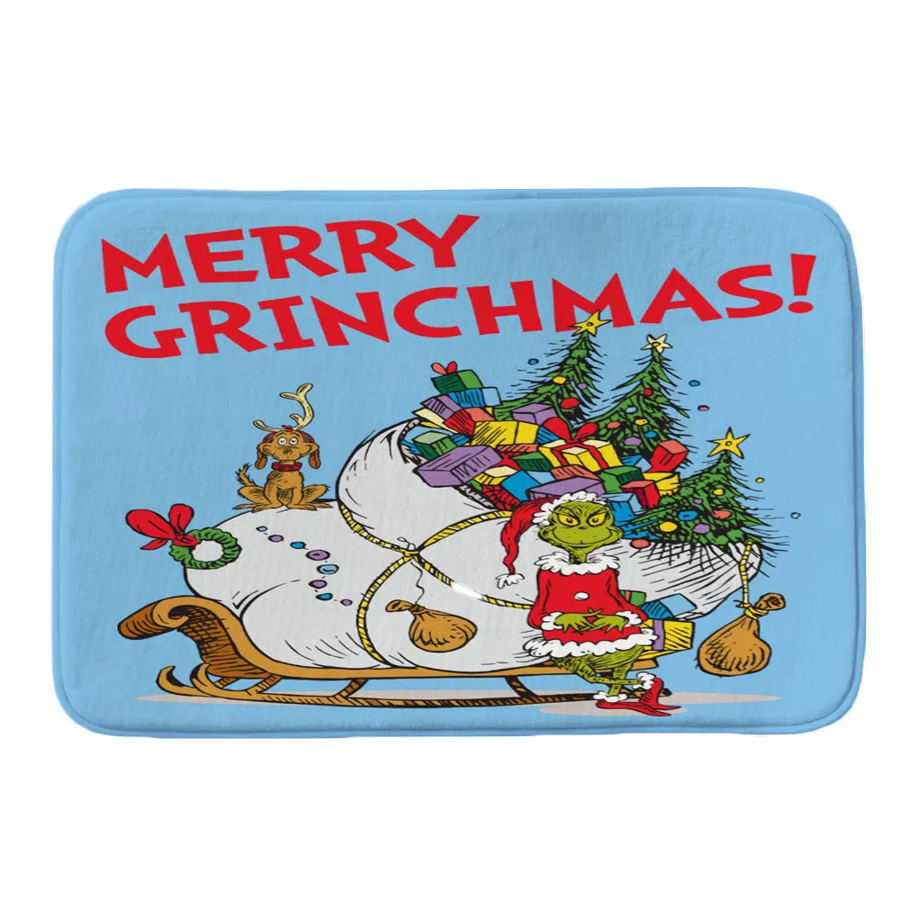 B Merry Christmas водонепроницаемый нескользящий коврик шаблон письмо пол входная дверь ванная комната коврик ванна для помещений ковер 40x60 см Nove7 - Цвет: B