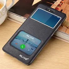 Xiaomi Redmi 4X Pro,Redmi 4X Case Window PU Leather Cover Case For Xiaomi Redmi 4X Global Version Tempered Glass Film#1125
