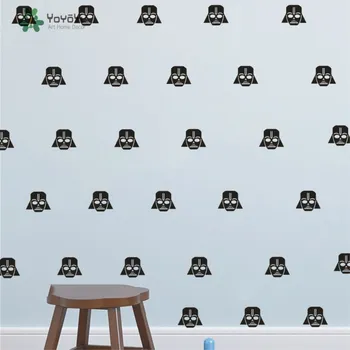 

Set 40 Pcs Custom Color Starwars Darth Vader Kids Wall Stickers Nursery Decal Home Decor Art Vinyl Room Wall Mural Cute KW-250