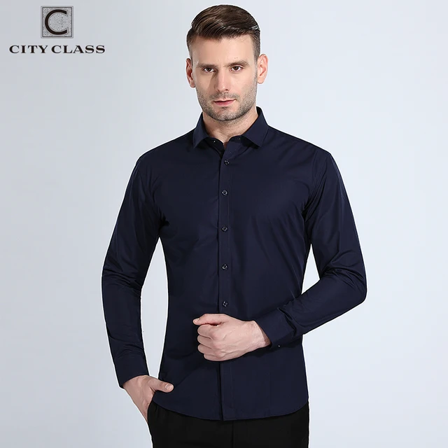 Город класса 2018 мужская одежда рубашка Slim Fit Рубашки для мальчиков Camisa социальной длинным рукавом человек Рубашки для мальчиков Высокое качество мыть и носить Для мужчин рубашка 1030