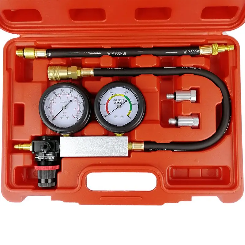 VicTsing Cylinder Leak Tester Detector Petrol Engine Compression Leakage Leakdown Detector Kit Auto Cylinder Leak Tester Tools   (9)