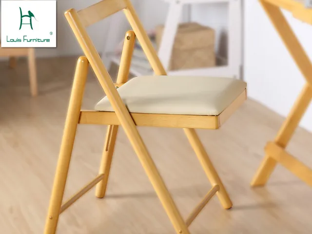 solid wood dining chair folding table chair comfortable modern