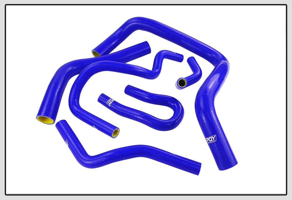 Wlr-синий и желтый 6 шт. комплект силиконовых шлангов радиатора с логотип pqy для HONDA CIVIC DOHC Тип R DC2 EK4/9 B16A/B B18C LX1304C-QY