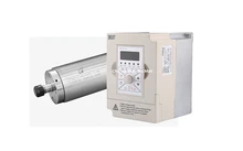 1.2kw 24000rpm water cooled spindle motor ER11 D62mm AC220V with 4 bearings for CNC metal engraving & 1.5kw BEST VFD Inverter 1.2kw 24000rpm water cooled spindle motor ER11 D62mm AC220V with 4 bearings for CNC metal engraving & 1.5kw BEST VFD Inverter