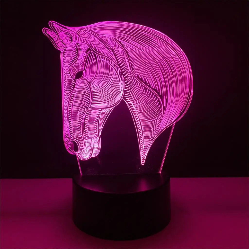 7 Colors Changing Animal LED Night light Horse 3D Desk Table Lamp USB Luces Navidad Lampara Baby Kid Sleeping Novelty Nightlight 7 Colors Changing Animal LED Night light Horse 3D Desk Table Lamp USB Luces Navidad Lampara Baby Kid Sleeping Novelty Nightlight