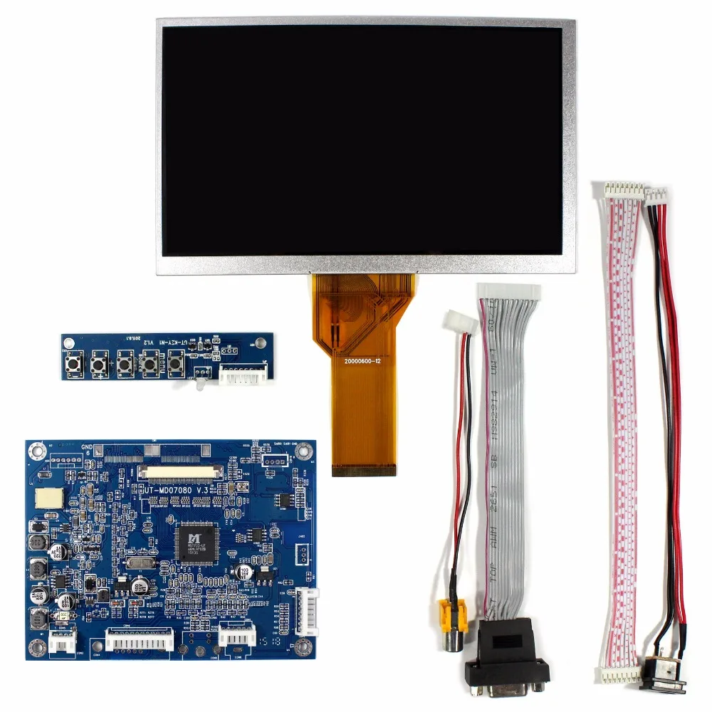 7 дюймовый ЖК дисплей TFT AT070TN92 с платой контроллера VGA AV OSD LCD|display tft|display 7display lcd |