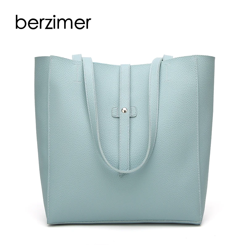

BERZIMER Stylish Women Handbags Shoulder Bags Fashion Black Brown Blue Pink Wine Red Totes Bags for Women Bolsa Feminina Mujer
