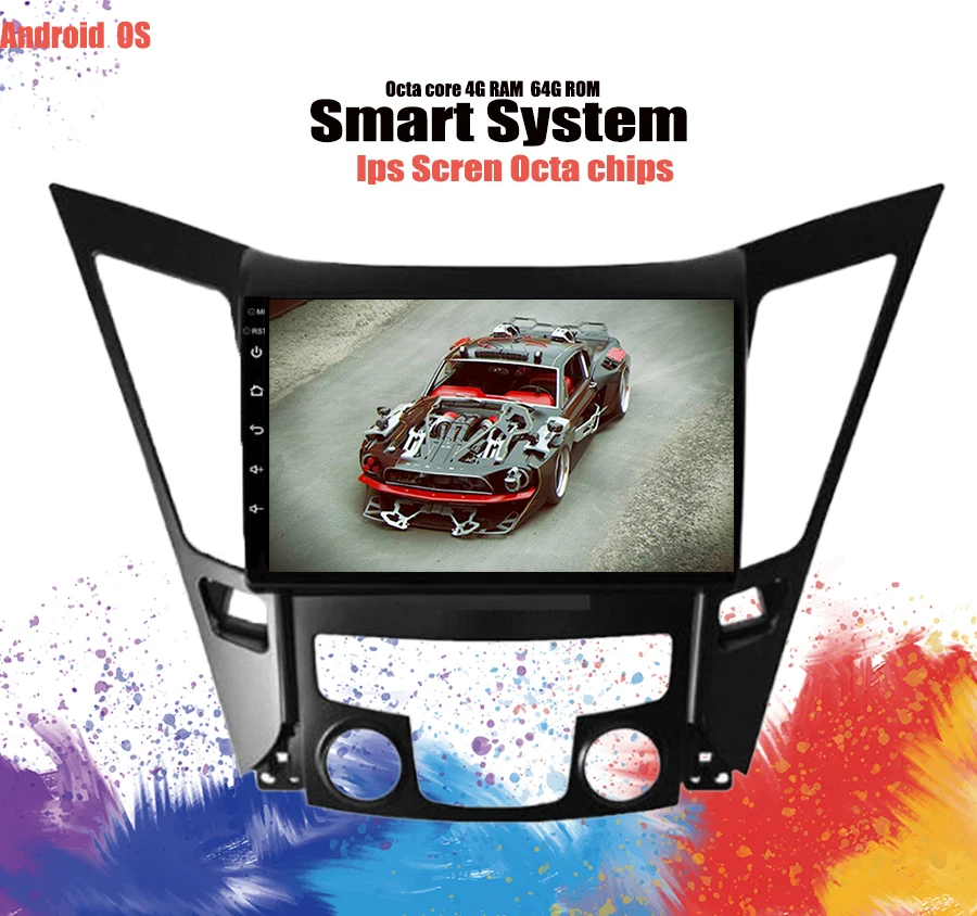 Автомобильный DVD плеер автомобильный проигрыватель 10 0 для Sonata 8 I40 I45 I50 2011 12 13 2014 GPS