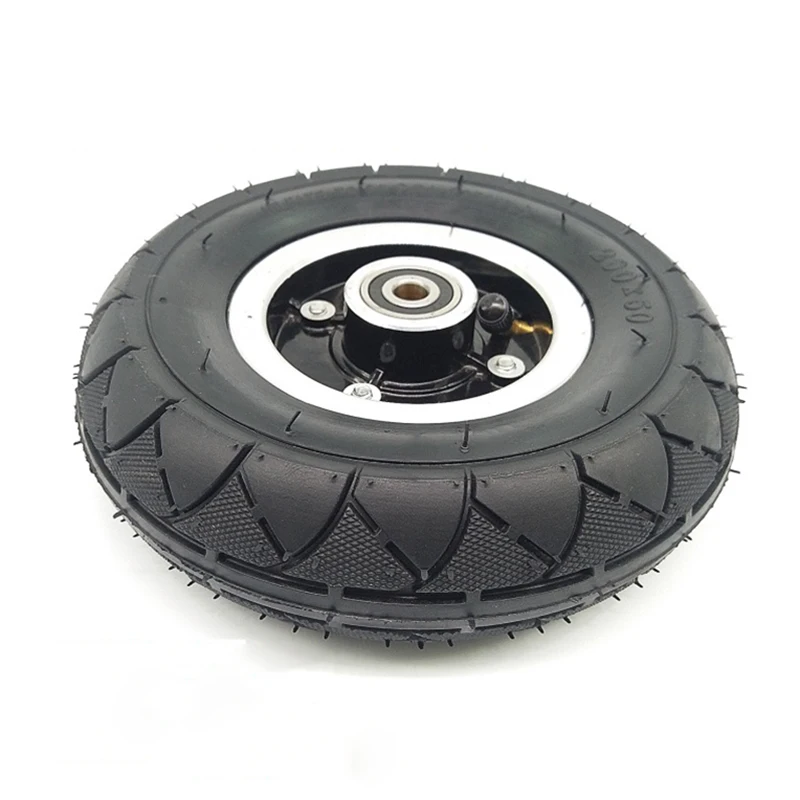 Pneumatic Wheel Electric Scooter Tyre Tire Inner Tube Set Pneumatic 8 Inch Wheel Hub Bearing 1PCS