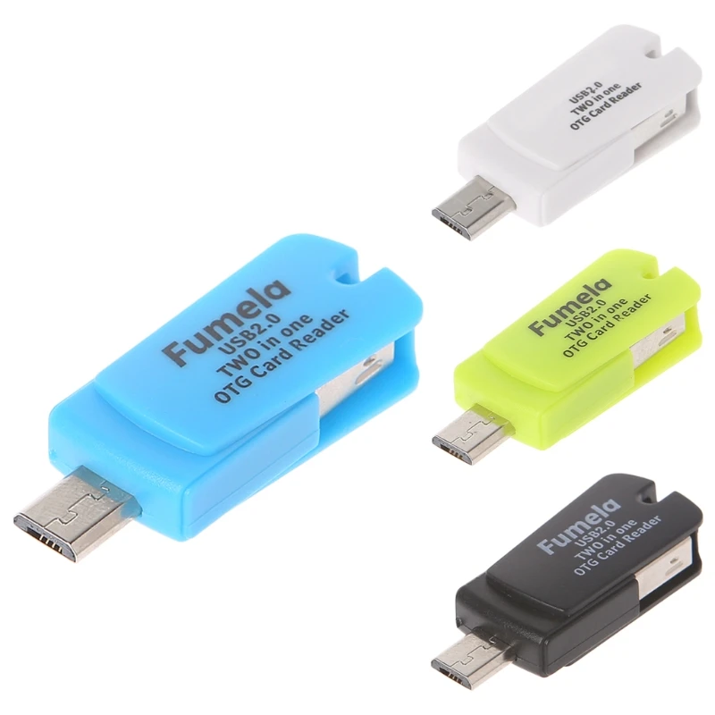 2-в-1 Card Reader Micro USB 2,0 OTG SD Card Reader адаптер для Android телефонов Компьютеры аксессуары для ноутбуков