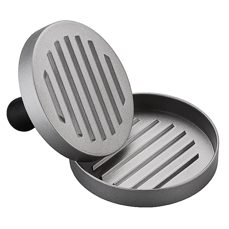 TUUTH Aluminum Alloy Round Shape Hamburger Press 11 cm Hamburger Meat Beef Grill Burger Press Patty Maker Mold A5