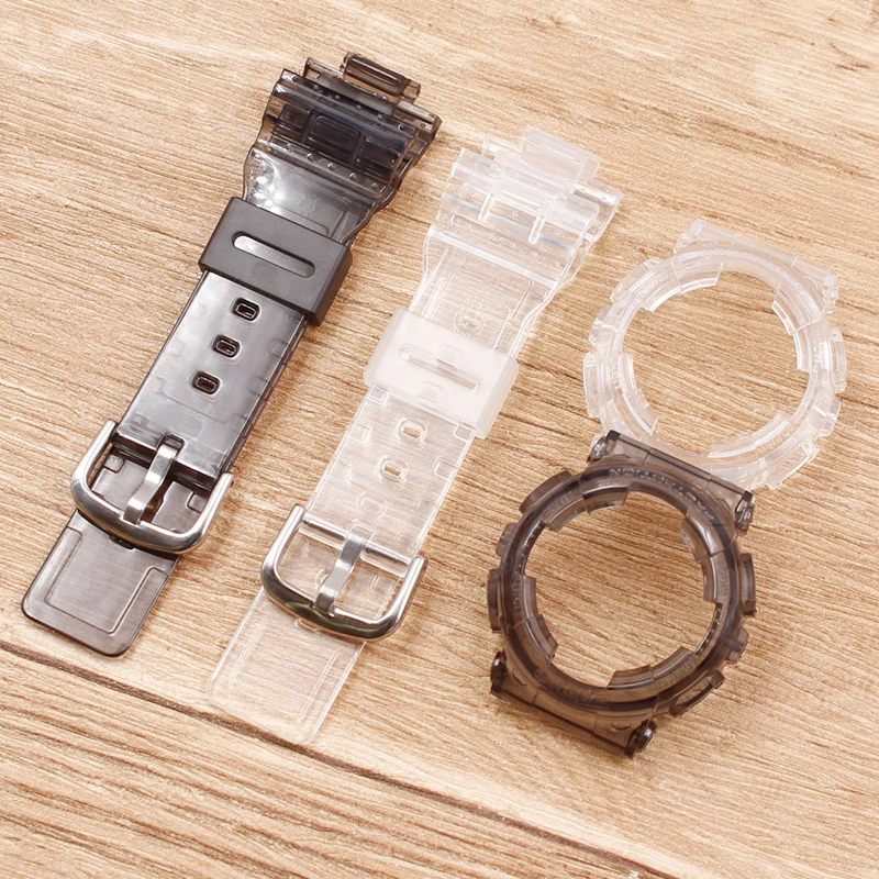 Watch Accessories Suitable for Casio baby-g series transparent strap BA-111 110 112 120 case strap set