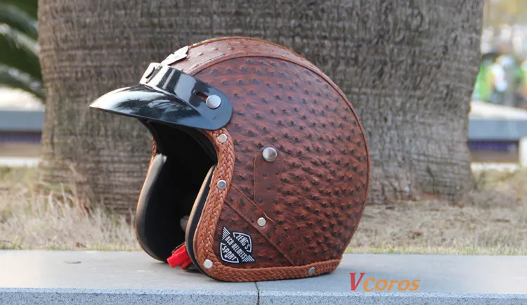 Новое поступление capacetes cascos casque moto ручная работа Ретро винтажный Мото шлем queiro шлем с открытым лицом rcycle шлем