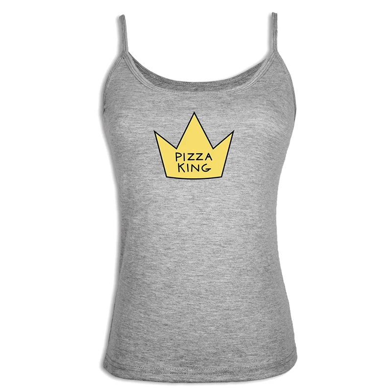 ibSingletS2322G Love Fades piza is Forever это нормально быть счастливым с спокойной жизнью сексуальные дамские, женские жилеты майка хлопковые топы на лямках - Цвет: ibSingletS2322G