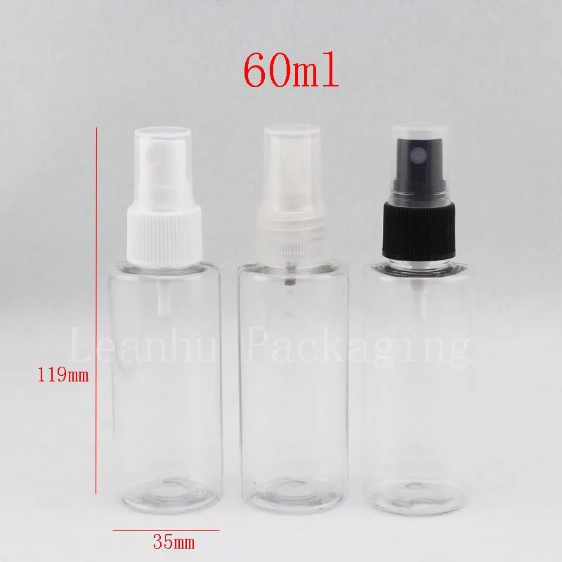 60ml transparent bottles with spray