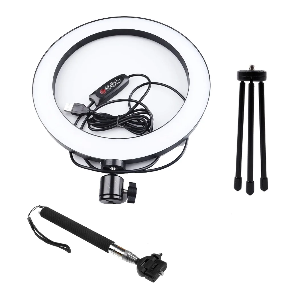 Lightdow Big/Small Dimmable LED Studio Camera Ring Light