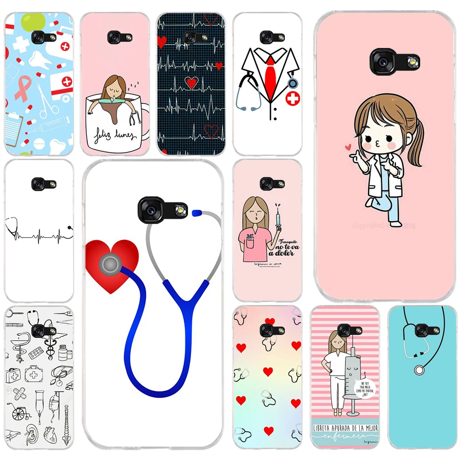 

022FG Medicine Nurse Doctor Dentist Soft Silicone Tpu Cover phone Case for Samsung a3 2016 a5 2017 a6 plus a7 a8 2018 s6 7 8 9