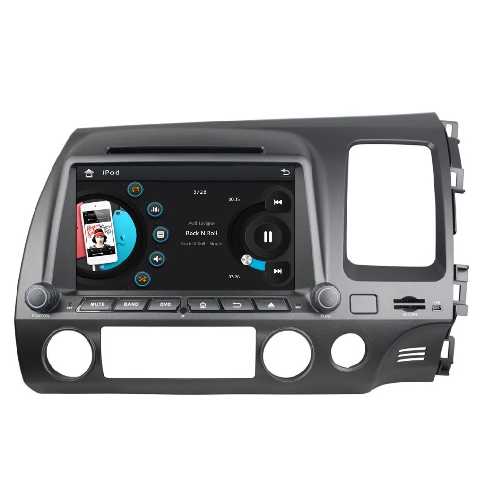 Top 8" Car DVD player with GPS(optional),audio Radio stereo,AUX,BT/TV,car multimedia for Honda CIVIC 2006 2007 2008 2009 2010 2011 1 Top 8" Car DVD player with GPS(optional),audio Radio stereo,AUX,BT/TV,car multimedia for Honda CIVIC 2006 2007 2008 2009 2010 2011 1