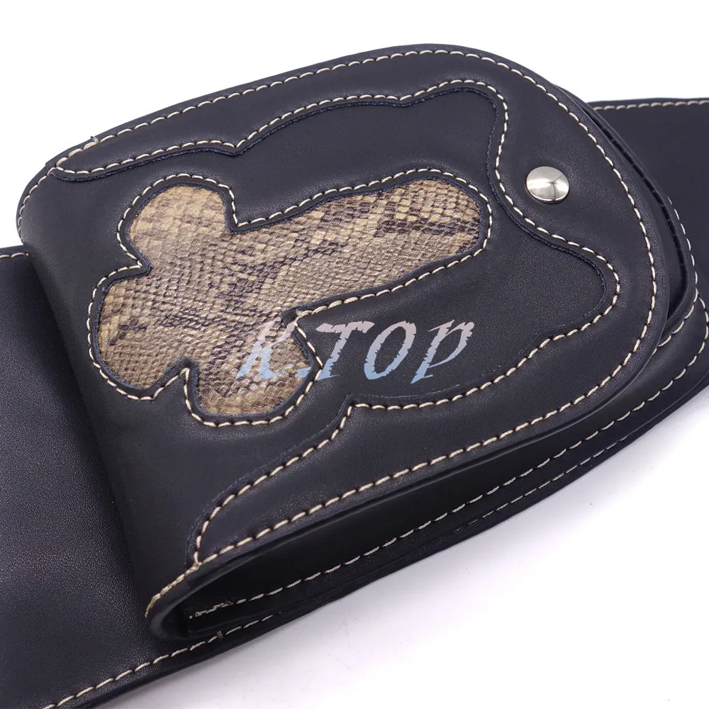 В байкерском стиле из искусственной кожи 4,5 галлонов резервуар Кепки чехол сумка для панели для Harley Sportster XL883 1200