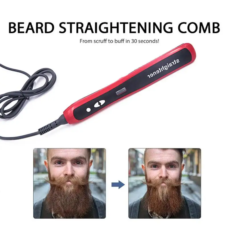 hair and beard straightening comb