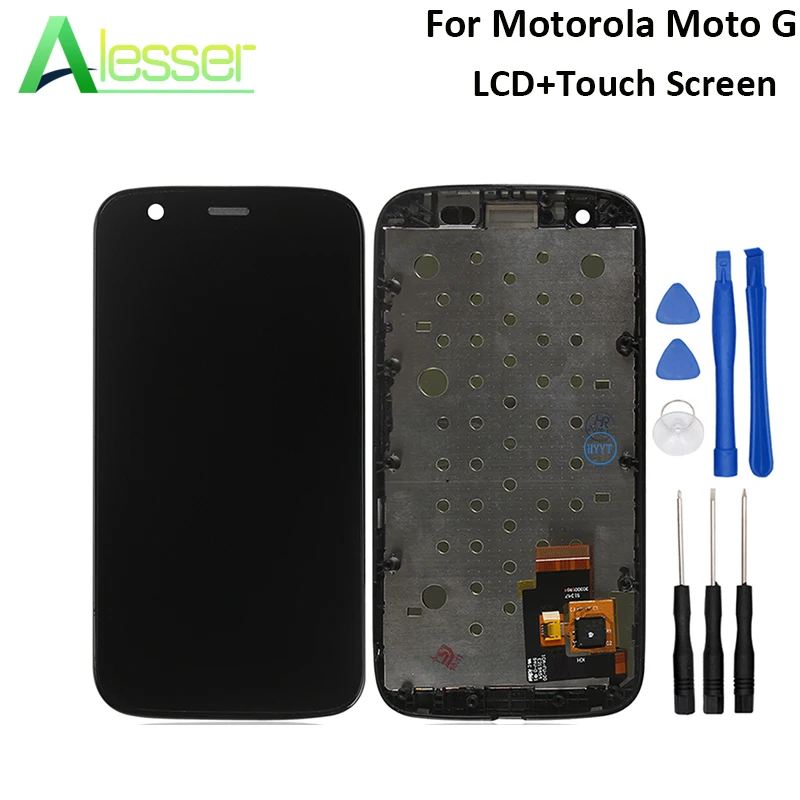 ЖК-дисплей Alesser для Motorola Moto G XT1032 XT1033 сенсорный экран с рамкой дигитайзер в сборе