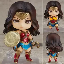 DC Comics Wonder Woman 818 # Nendoroid ПВХ фигурку Коллекция Модель игрушечные лошадки кукла Фигурка