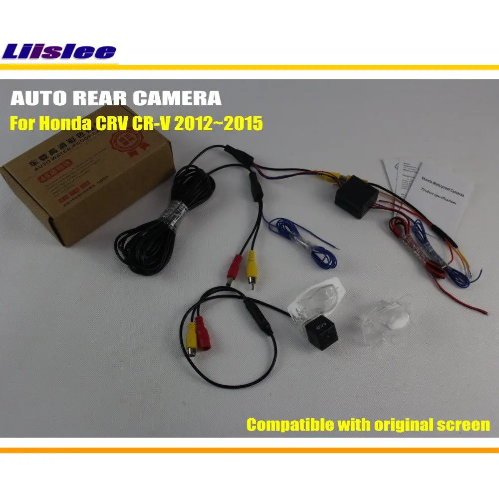 HD Car Rear View Back Up Reverse Camera Sets For Honda CRV CR-V 2012~2015 / Night Vision / RCA & Original Screen Compatible