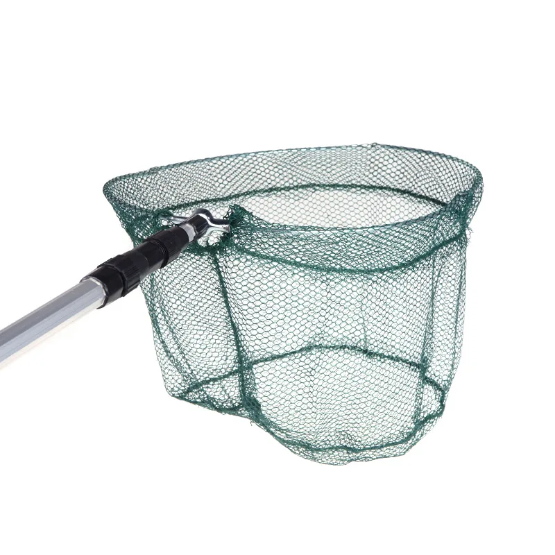 Aluminum Handle 2 in1 Fishing Net Retractable Telescopic Landing Net