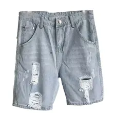 VOGUELEO/Новинка года; Летняя мужская одежда; джинсовые шорты с пятью точками; Корейская версия повседневных диких джинсов в стиле ретро