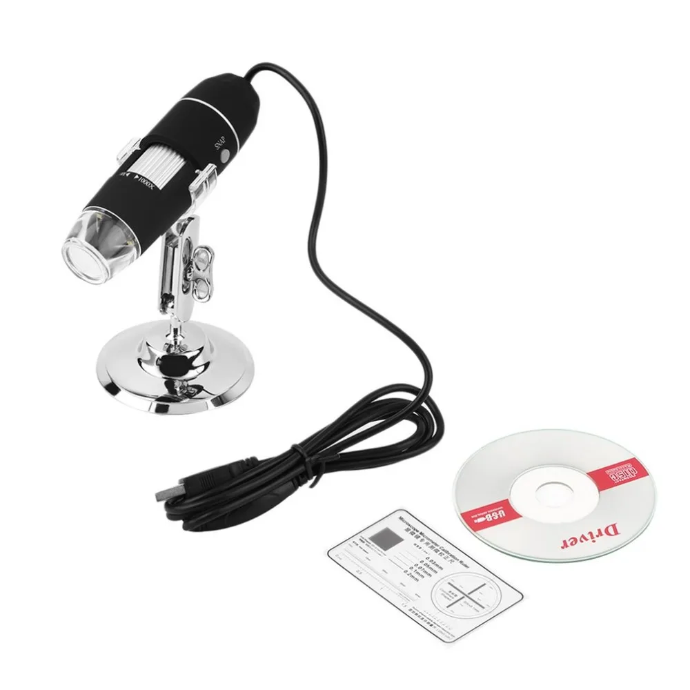 

8LEDs 1000X USB 0.3M Megapixels HD CMOS Sensor Digital Monocular Biological Microscope Endoscope Magnifier Video Camera Stand